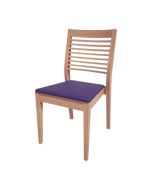 Bolero Bespoke Marty B Stacking Chair in Blue/Beech HS390