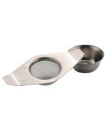 Tea Strainer Double Arm With Drip Bowl - 11209