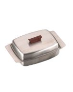Butter Dish St St Lid With Wooden Knob - 11728