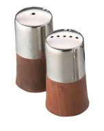 Condiment Set Wood Base 6cm - 1602