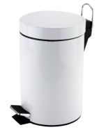 Pedal Bin Round 3ltr Stainless Steel White - 50120W