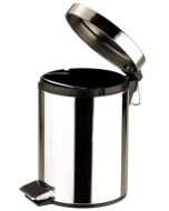 Pedal Bin Round 5ltr Stainless Steel Mirror - 50131