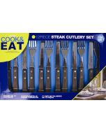 Steak Set 12  Wood Handle - 7312
