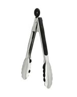 Tongs St St Black Handle 23cm 9in - 98659