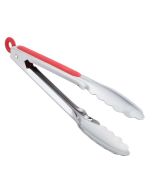 Tongs St St Red Handle 23cm 9in - 98659R