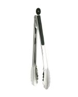Tongs St St Black Handle 30cm 12in - 98662
