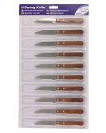 Paring Knife Wood Handled 3in 10 On Card - CPK10-3