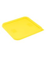 Hygiplas Square Food Storage Container Lid Yellow Medium