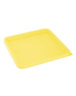Hygiplas Square Food Storage Container Lid Yellow Large