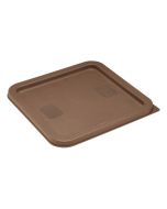 Hygiplas Square Food Storage Container Lid Brown Medium