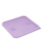 Hygiplas Square Food Storage Container Lid Purple Medium