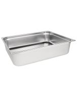 Vogue Stainless Steel 2/1 Gastronorm Tray 150mm