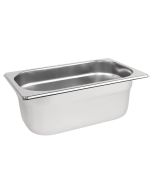 Vogue Stainless Steel 1/4 Gastronorm Tray 100mm