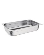 Vogue Stainless Steel 1/1 Gastronorm Tray 100mm