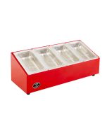 King Edward PKCS-RED Pizza King Chilled Pizza Toppings / Prep Unit