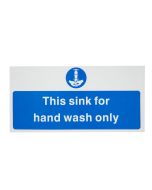 Vogue Hand Wash Only Sign