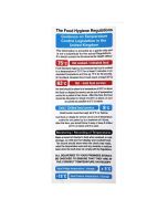 Vogue 2006 Food Act Cook Chill Guidelines Sign