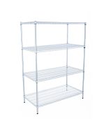 Livewire Chrome Shelving Racking - 600mm Deep, 1800mm High