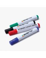 Mixed Colour Dry Wipe Markers. Pack of 4