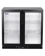 Prodis NT2BHLO-LE Double Door Hinged Black Bottle Cooler, 208 Litres