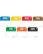 Vogue Removable Day of the Week Labels (7000 Pack)
