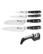Vogue Tsuki 4-Piece Knife Set & Sharpener