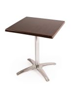 Bolero Special Offer Bolero Square Dark Brown Table Top and Base Combo SA225