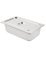 Vogue Stainless Steel 1/1 Gastronorm Tray with Lid