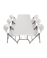 Bolero Special Offer Bolero PE Centre Folding Table 6ft with Six Folding Chairs SA426