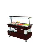 Roller Grill SB40F Chilled Buffet Unit -Dark Oak