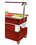 Roller Grill SBM40M Mixed Buffet Unit - Mahogonay