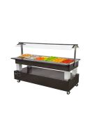 Roller Grill SB60F Refrigerated Buffet Display Unit - Dark Oak