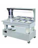Roller Grill SBM40M Mixed Buffet Unit - Limed White