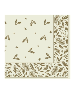 Swantex Tis The Season Dinner Christmas Napkins 400x400mm (600 Pack)