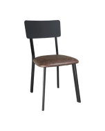 Bolero Metal & PU Side Chairs Vintage Mocha (4 Pack) DR301