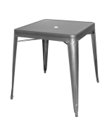 Bolero Bistro Square Steel Table Gun Metal 668mm DM904
