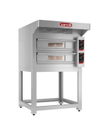 Zanolli EP70 4/MC Double Deck Electric Pizza Oven with Stand Single Phase
