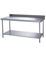 Parry TAB12700W - Stainless Steel Wall Table With Shelf- 1200(W) x 700(D) x 900(H) mm