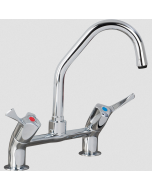 AquaTechnix LEVER operated faucet TX-B-30 base with 150mm swivel spout. H: 254mm