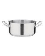 Vogue Stainless Steel Casserole Pan 24cm