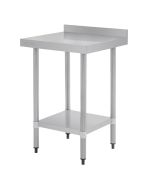 Vogue Stainless Steel Prep Table with Upstand 600mm
