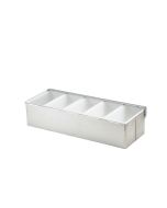 GenWare 5 Part Stainless Steel Condiment Holder