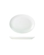 Genware Porcelain Oval Plate 25.4cm/ 10"