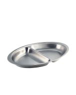 Vegetable Dish 51 x 31 x 5.1cm 20in 2 Div - 12762