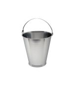 S/St.Swedish Skirted Bucket 12L Graduated