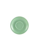 Genware Porcelain Green Saucer 16cm/ 6.25"