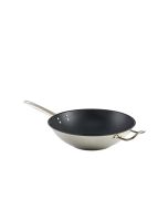 GenWare Non Stick Teflon Stainless Steel Wok 30cm
