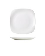 Genware Porcelain Rounded Square Plate 25cm/ 9.75"