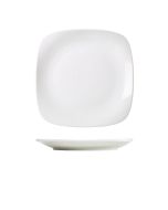 Genware Porcelain Rounded Square Plate 27cm/ 10.5"