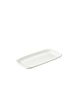 Genware Porcelain Rounded Rectangular Plate 24.5 x 12.5cm/ 9.75 x 5"